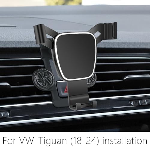 VW Tiguan 2018-2024 Premium Car Phone Holder – Custom-Fit Mobile Mount for Effortless Navigation & Hands-Free Calls – 360-Degree Rotating Auto Accessory – Sturdy & Stylish Design to Elevate Your Driving Experience