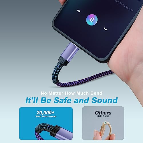 Premium 6 FT Braided USB A to USB C Cable 5 Pack – Fast Charging Solution for Samsung Galaxy S Series, LG Devices & More – Enhanced Durability, Flexibility, and Compatibility for All Android Users – Elevate Your Charging Experience Today!