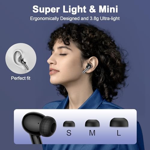 Samsung Galaxy Wireless Earbuds with Bluetooth 5.3 – IPX7 Waterproof Noise Cancelling Earphones for Active Lifestyles – 60 Hours Playback with LED Battery Indicator – Perfect for Galaxy A and S Series Devices – Ultimate Sound Quality & Comfort