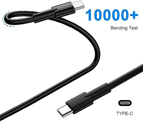 Powerful 100 W USB-C Laptop Charger for Lenovo Think Pad & Chromebook – Fast Charge Compatibility with E495, X1 Carbon 5 th/6 th Gen, Yoga 370, T14 Series & More – Reliable Performance with Universal Input Range – 1-Year Warranty for Peace of Mind