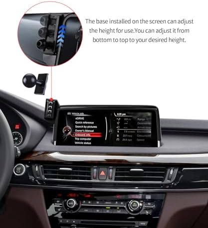 Wireless charging car phone holder For 2019-2023 BMW The X5 / 2020-2023 BMW X6 /2019-2022 BMW X7 Accessories 12.3-inch Screen Fixed Clip,360° Rotation car phone mount Compatible with MagSafe – Enhanced Compatibility and Speed