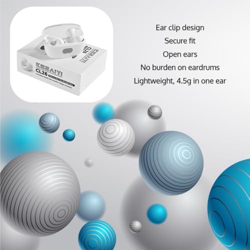 Revolutionary Bluetooth 5.3 Bone Conduction Wireless Ear Clip Headphones – Waterproof Hi-Fi Sport Earbuds for Dynamic Lifestyles – Ultra-Lightweight Design Ensures Comfort and Unmatched Sound Quality for Fitness and Outdoor Adventures