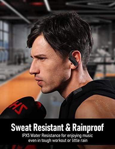 Elevate Your Workout with Open Comfy CF301 Wireless Headphones – Bluetooth Open-Ear Design for Unmatched Comfort and Ambient Awareness, Perfect for Running and Gym Sessions, Superior Sound Quality, Secure Fit for Active Lifestyles, Black – Seamless Compatibility and Lightweight Portability