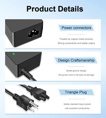 90 W High-Performance AC Adapter Charger for Dell Opti Plex, Latitude & AIO Devices – Dual Connector Compatibility (4.5 x3.0 mm & 7.4 x5.0 mm) for Rapid Charging – Ideal for Opti Plex 7010, 7040, 7050, 7060, 7070, 7090 & More – Enhanced Safety Features with Overvoltage/Overcurrent Protection – Perfect Power Solution for Inspiron and Micro Desktops – 24-Hour Customer Support for Optimal Satisfaction