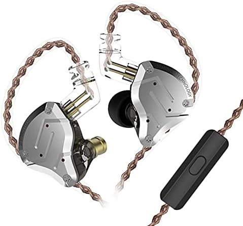 KZ ZS10 Pro 5-Driver Hi-Fi In-Ear Monitor Earphones – Premium Hybrid Metal Earbuds with Advanced Noise Cancelling for Audiophiles – Ergonomically Designed for Comfort and Universal Device Compatibility