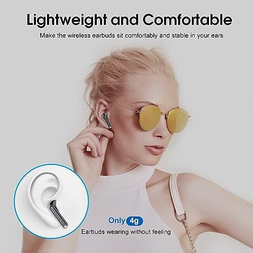 Elevate Your Audio Experience with OYIB Bluetooth 5.3 Wireless Earbuds – Advanced Noise Cancelling Earphones Featuring 4-Mic Clarity, Touch Control, and IPX7 Waterproof Design for Enhanced Workout Performance – LED Battery Display for Real-Time Monitoring and Effortless Connectivity