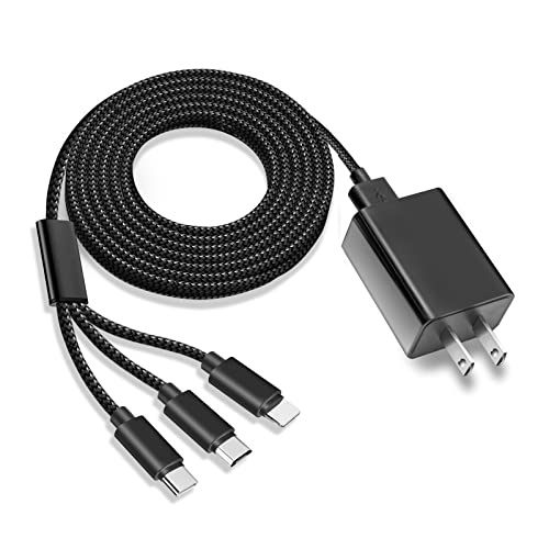 Universal 3-in-1 USB Charging Cable for Apple Devices – Fast Charge Technology for Apple TV 4 K Remote, i Pads, and Air Pods – Compact, Durable Multi-Device Power Cord for Home and Travel Use – Simplify Your Charging Needs with Enhanced Compatibility and Speed