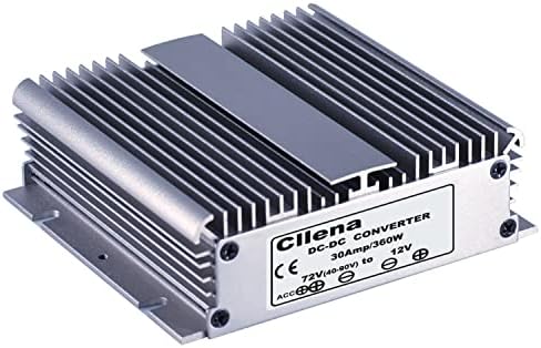 Cllena 40-90 V to 24 V Waterproof Voltage Regulator – High-Performance 10 A Buck Converter for Golf Carts and LED Lighting – Reliable Power Management for Outdoor Applications and Enhanced Device Longevity