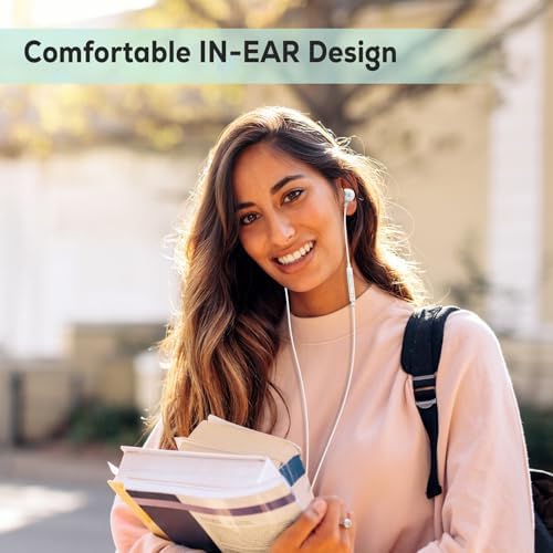 USB C Wired Earbuds with HD Microphone – Premium Noise-Isolating In-Ear Headphones for i Phone 16/15 Pro Max & Samsung Galaxy Devices – Exceptional Sound Quality & Integrated Volume Control – Lightweight, Portable Design for Music & Calls – Enhanced Compatibility with Galaxy Z Flip 5, Pixel 8, and More