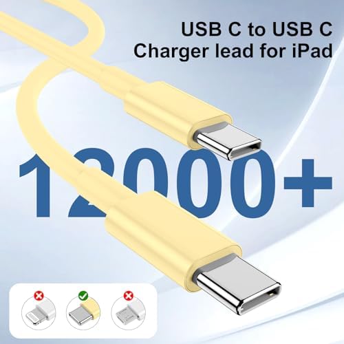 Ultimate 20 W Fast Charging Solution: 10 Ft i Phone 15 Charger with 3 Durable USB-C Cables & Dual Wall Adapters – Compatible with i Phone 15/15 Pro/Pro Max, i Pad Pro, Air Pods, and Samsung Devices for Rapid Power-Up and On-the-Go Convenience