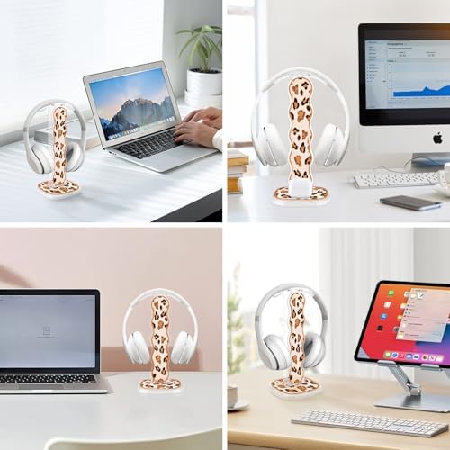 CamyCosy Headphone Holder for Desk, Gaming Headset & Earphone Stand with Tulip Flowers Pattern – Enhanced Compatibility and Speed