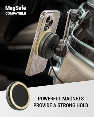 Scosche Qi2 Mag Safe Car Mount with 15 W Wireless Charging – Premium Magnetic Phone Holder for Dashboard & Windshield, Fast USB-C Charger Included, Compatible with i Phone 12-16 – Ultimate Convenience & Durability for Tech-Savvy Drivers