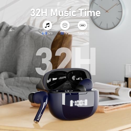 Premium Wireless Earbuds with Bluetooth 5.3 – Deep Bass Stereo Sound & IP67 Waterproof for Ultimate Durability – True Wireless Design with LED Power Display Charging Case – Perfect for Sports, Workouts, and Leisure Listening – Enhanced Compatibility & Clear Calls with Built-in Microphone – Elevate Your Audio Experience with CALCINI