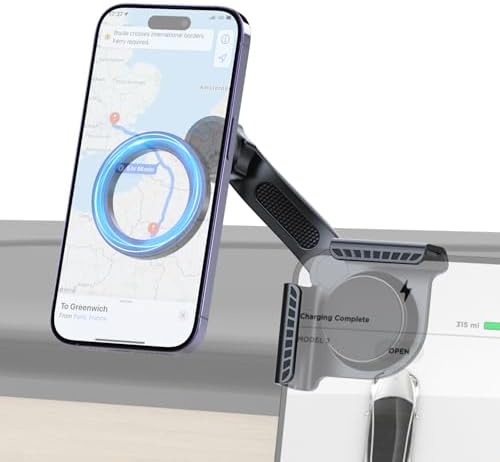 SOOPII Magnetic Phone Mount for Tesla Model 3/Y – Ultimate Hands-Free Mag Safe Holder for i Phone 16/15 & All Smartphones – Enhanced Stability, Quick Charging & Effortless Installation for Safer Driving Experience
