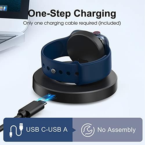 Sleek Sky Blue Portable Magnetic Charging Dock for Apple Watch – Fast Wireless Charger with Nightstand Mode, Compatible with Series 10, 9, 8, 7, SE, 6, 5, 4, 3, 2, Ultra 2 – Travel-Friendly Design with Premium Charging Cable for Effortless Power and Style