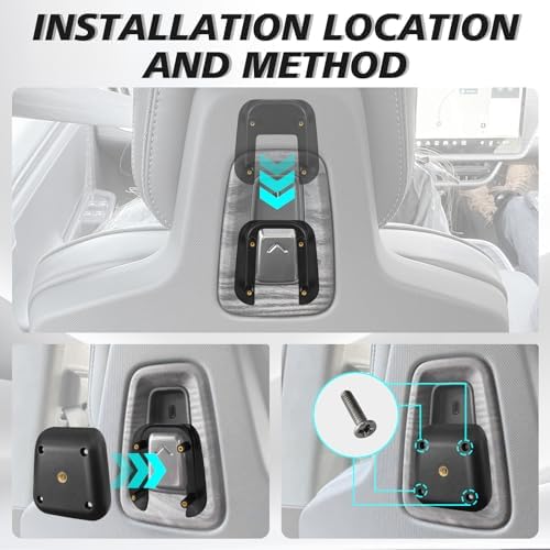 Transform Your Rivian R1 Travel Experience with the Ultimate Adjustable Seat Back Phone Holder – Mag Safe Compatible, 360° Rotating Tablet Mount for 2022-2025 Rivian R1 T & R1 S – Effortless Installation and Universal Fit for All Smartphones, Ideal for Hands-Free Navigation and Entertainment on the Go