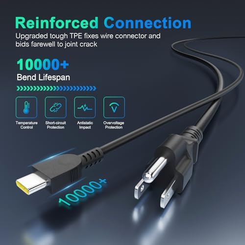 High-Performance 100 W USB-C Laptop Charger – Versatile Fast Charging Solution for Lenovo, Dell, HP, ASUS, Mac Book & More – PD 3.0 Technology for 45 W to 100 W Devices – Multi-Voltage Output (5 V-20 V) – Perfect for Gamers and Professionals Seeking Speed and Durability – Includes 30-Day Money-Back Guarantee and One-Year Defect Replacement – Your Essential Power Adapter for Modern Laptops