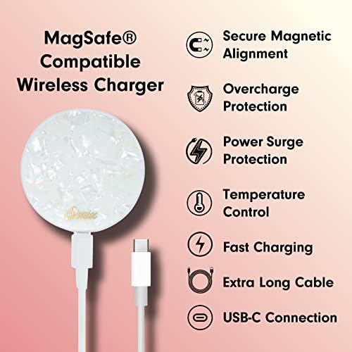 Sonix x Sanrio Hello Kitty & Care Bears Magnetic Mag Safe Charger for i Phone 12-16 Series | 6.5 ft USB-C Fast Wireless Charging Cable | Stylish, Playful, and Efficient Power Solution for Your Device