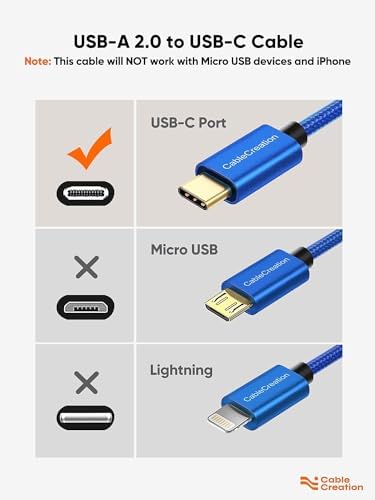 Compact USB C Cable Duo – 0.5 FT Braided Fast Charging Cables for Seamless Data Transfer | 3 A Power & 480 Mbps Speed | Ultimate Compatibility for Mac Book Air, Galaxy S22 Ultra, Stylus Pen, and More | Durable Design | Ideal for On-the-Go Connectivity