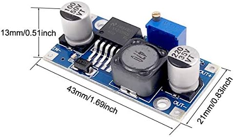 Versatile 10-Pack LM2596 Buck Converter Modules – High-Efficiency DC-DC Step Down Power Supply with Adjustable Output (1.25 V-30 V, 3 A) for Optimal Performance in Electronics Projects