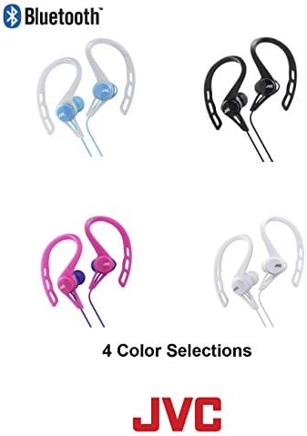 JVC Pink Wireless Sports Ear Clip Headphones – Bluetooth Connectivity with IPX2 Sweat Resistance and Pivot Motion Fit Design for Ultimate Comfort and Performance During Workouts and Outdoor Activities