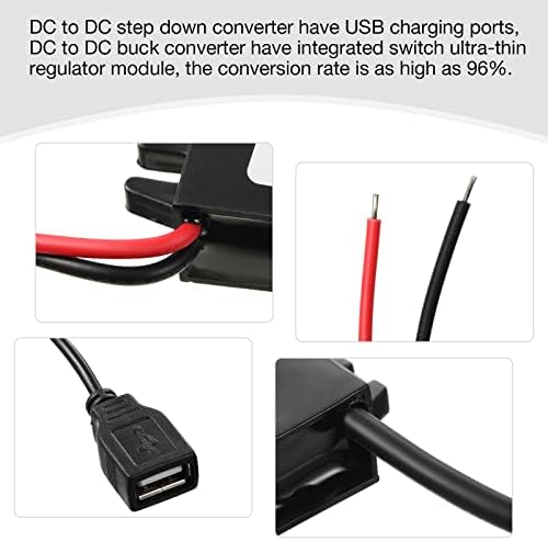 Weewooday 12 V to 5 V USB Buck Converter Duo – High-Efficiency Car Power Adapter for Seamless Device Charging on the Go