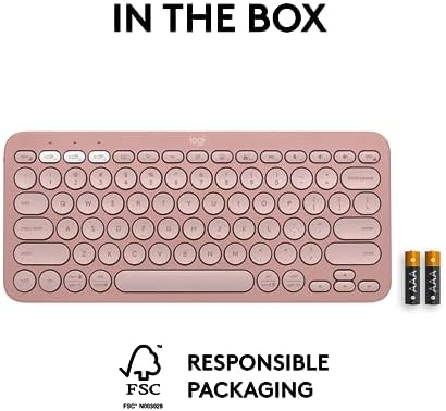 Logitech Pebble Keys 2 K380 s: Versatile Multi-Device Bluetooth Wireless Keyboard with Customizable Shortcuts, Slim & Portable Design for Ultimate Productivity Across Windows, mac OS, i Pad OS, Android, and Chrome OS – Tonal Graphite Finish for Style and Comfort