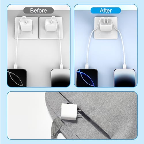 i Phone 16 e USB C Dual-Port Fast Charger Block – 20 W Compact Charging Solution for i Phone 16, 15 Pro Max, i Pad & More – Quick Charge Wall Adapter Perfect for Home & Travel – Versatile Power Delivery for Enhanced Device Compatibility