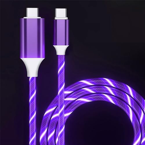 Revolutionize Your Power Connection: 6.6 FT LED USB C to USB C Cable – 60 W/3 A Fast Charger for i Phone 15, Mac Book Air, i Pad Pro, Pixel & Samsung Galaxy S23/S24 – Durable, Stylish, and User-Friendly Charging Solution for Tech-Savvy Professionals and On-the-Go Users