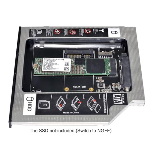 Maximize Your Laptop’s Performance with the Chenyang 9.5 mm M.2 NGFF/m SATA to SATA 2 nd SSD HDD Caddy – Effortless Upgrade for Enhanced Storage Capacity and Speed!
