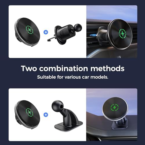 Mag Safe Car Vent Charger: Ultra-Fast Magnetic Mount for i Phone 16/15/14/13 Pro Max & Samsung S24 Series – Secure, Adjustable Holder for Effortless Navigation & Charging Convenience