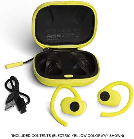 Skullcandy Push Ultra Electric Yellow True Wireless In-Ear Earbuds – Power-Packed Audio with IP67 Waterproofing, 40-Hour Battery Life & Bluetooth 5.0 Connectivity for Uninterrupted Listening Experience