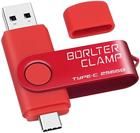 128 GB USB Type-C Flash Drive by Borlter Clamp – Dual Port Memory Stick for Fast Data Transfer with USB 3.0 Compatibility for Android Smartphones, Tablets, and Computers – Perfect for Samsung Galaxy S10/S9/Note 9, LG, and Huawei Devices – Reliable Storage Solution for Photos, Videos, and Documents