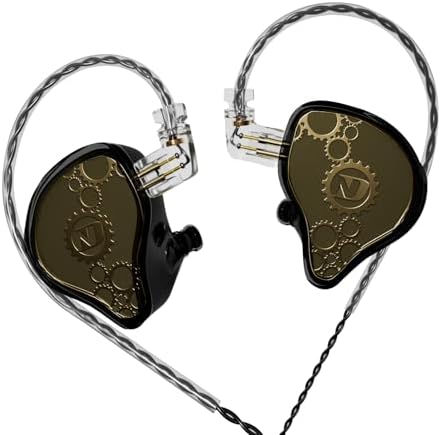 ND Venus Hi-Fi Wired Gaming Earbuds – Audiophile-Grade 10 mm Dynamic Driver IEMs for Unmatched Sound Clarity, Detachable Cable for Enhanced Longevity, Exceptional Sound Isolation, and Maximum Comfort – Ideal for Gamers and Music Enthusiasts – 3.5 mm Compatible Earphones