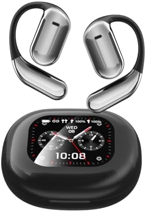 Revolutionary AI Translation Earbuds – Advanced Wireless Open-Ear Headphones with Superior Noise Cancellation and Hi-Fi Sound Quality, Supporting 144 Languages for Effortless Global Communication – LCD Touch Display for Intuitive Control – Perfect for Travelers, Professionals, and Language Enthusiasts – Elevate Conversations and Audio Playback with the Q16 Pro AI