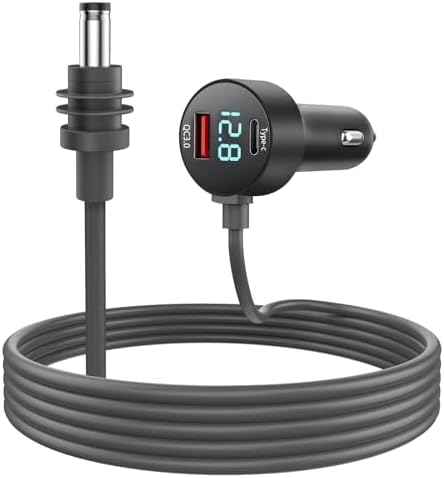 3-in-1 Starlink Mini Car Charger – Advanced DC Power Cable with PD 36 W & QC 3.0 Fast Charging, LED Voltage Indicator, 12 V-24 V Vehicle Power Adapter for Cars, RVs, and Trucks – Ultimate Compatibility for On-the-Go Connectivity