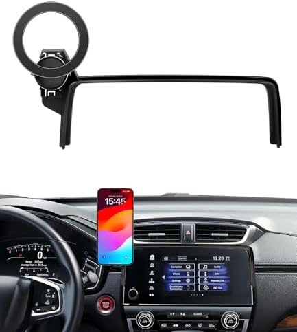 Hesanzol Magnetic Car Phone Mount for Honda CR-V (2017-2022) – Ultimate 5/7-Inch Touchscreen Holder for Effortless Navigation Access and Hands-Free Communication – Must-Have Driving Companion for Enhanced Safety and Convenience