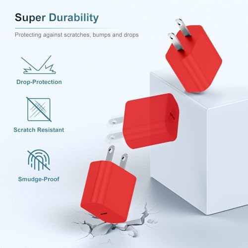 20 W USB-C Fast Charger for i Phone 16/15 Series & i Pad – 6 ft Type C to C Cable, High-Speed Wall Adapter for Optimal Performance, Compact & Durable Power Solution for Apple Devices – Experience Rapid Charging Anywhere