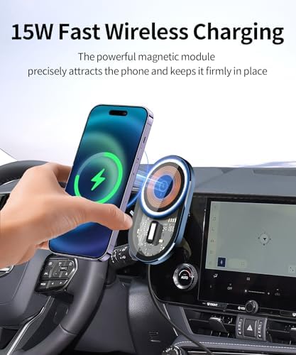 Lexus NX/RX Hybrid 2022-2025 Premium Wireless Charging Phone Holder – 360° Rotating Car Mount with Mag Safe Compatibility for 9.8-Inch Displays – Ultimate Convenience and Secure Access for Modern Drivers