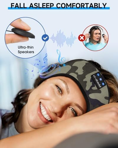 Bluetooth Sleep Headphones with Integrated Sleep Mask – Ultimate Wireless Earbuds for Peaceful Nights and Active Days | Perfect for Travel, Meditation, and Workouts – Superior Comfort and Sound Quality for Insomnia Relief and Focused Relaxation