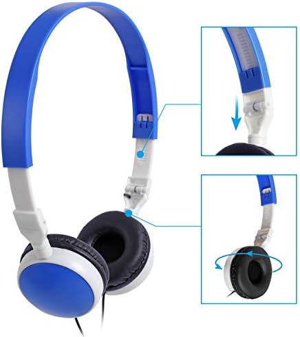 Elevate Educational Engagement with 10-Pack Colorful Classroom Headphones for Kids – Foldable, Lightweight, and Device-Compatible – Ideal for Schools, Libraries, and Interactive Learning Environments – Durable Multi-Color Headsets for Enhanced Focus and Fun
