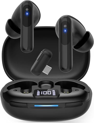 High-Performance Wireless Gaming Earbuds with Ultra-Low Latency & Advanced Noise Cancellation – 36-Hour Battery Life, Dual 2.4 GHz & Bluetooth Connectivity, LED Battery Indicator – Multi-Platform Support for PS5, Meta Quest, PC & More for Ultimate Gaming Experience