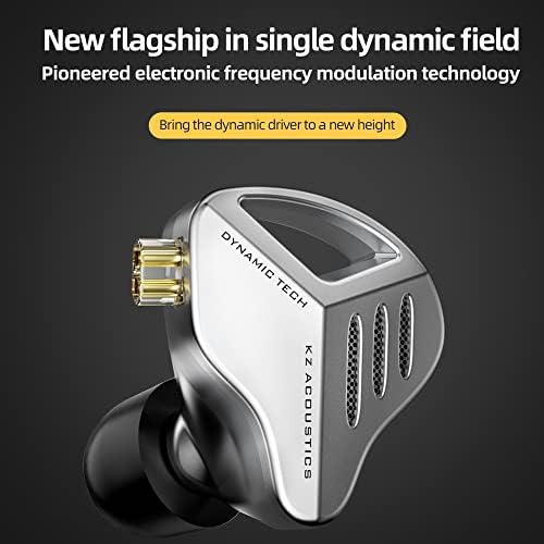 Experience Unmatched Audio Fidelity with Keephifi KZ ZVX In-Ear Monitor Earphones – 10 mm Dual Cavity Dynamic Driver, Premium Metal Shell, Detachable 2-Pin Silver-Plated Cable, and Integrated Mic for Audiophiles and Musicians – Superior Sound Quality and Comfortable Fit for All-Day Listening
