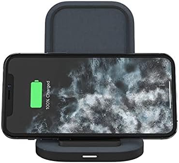 Mophie 15 W Ultra-Fast Wireless Charging Stand – Premium Qi-Certified Dock for i Phone, Samsung Galaxy, & Google Pixel – Stylish Black Design with Adjustable Viewing Angles & Secure Non-Slip Base – Ideal for Home & Office Power Solutions – Enhance Your Charging Experience with High-Speed Convenience and Modern Aesthetics