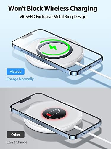 VICSEED Mag Safe Car Mount – Ultimate Magnetic Phone Holder for i Phone 16 Pro Max, 15, 14, 13, 12 Plus & Mini | 360-Degree Adjustable Vent Clip for Enhanced Safety & Convenience | Powerful Magnet for Unmatched Stability & Effortless Hands-Free Navigation | Sleek Design for Modern Vehicles