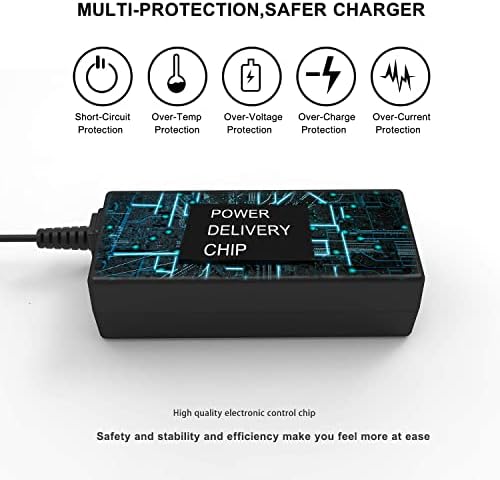 Versatile 45 W USB-C Chromebook Charger for Seamless Compatibility with HP, Lenovo, Acer, Dell, and Asus Models – Fast Charging, 10.9 ft Cable, Universal Power Adapter for Optimal Performance and Reliability