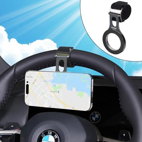 Revolutionary Magnetic Phone Holder for Car – Multi-Functional Steering Wheel Mount with Robust Magnet for Secure Hands-Free Navigation – Adjustable Strap Perfect for Gym, Stroller, and Shopping Cart – Seamlessly Compatible with Mag Safe & Universal Smartphones – Unmatched Convenience and Safety for Your Active Lifestyle