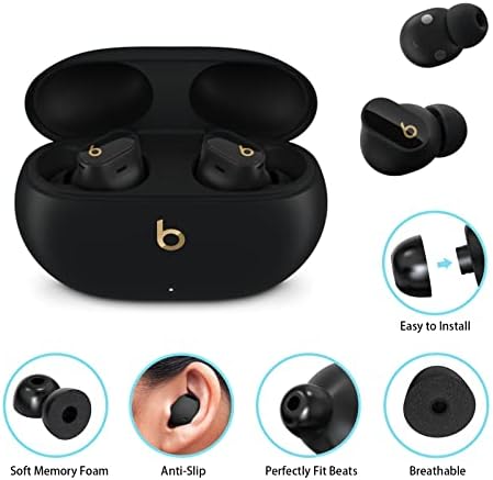 Experience Unmatched Comfort with Premium Memory Foam Ear Tips for Beats & Bose – Anti-Slip, Noise-Isolating Design for Pain-Free Listening – Includes 3 Pairs (Large) for Customized Fit and Enhanced Sound Quality – Perfect for Active Lifestyles and Long Listening Sessions
