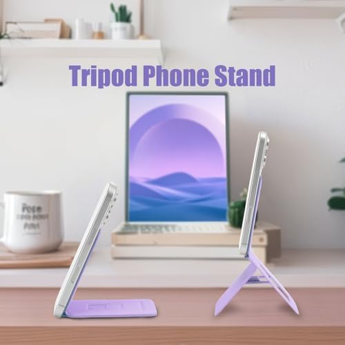 for Magsafe Phone Stand for iPhone 16-12, Black, Magnetic Foldable Tripod with Angle Adjustment – Enhanced Compatibility and Speed