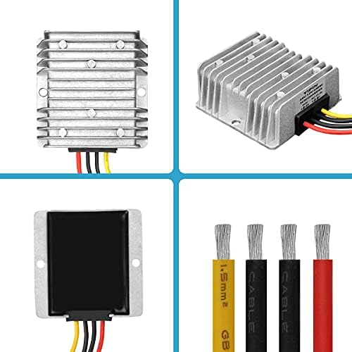 High-Efficiency 30 A Waterproof DC 24 V to 12 V Power Converter – 360 W Buck Supply for Golf Carts & Club Cars with Superior Compatibility and Streamlined Performance Solutions